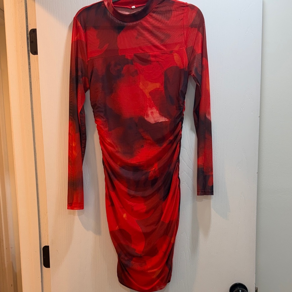 Red and Black Women's Dress